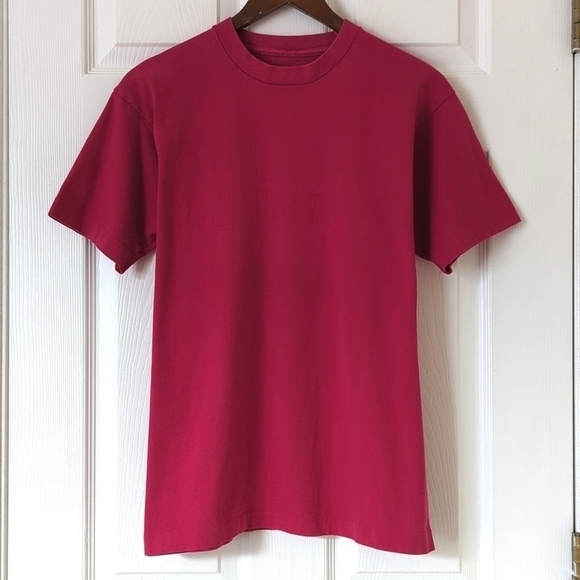 90's Vintage Bar Harbor Single Stitch Short Sleeve Crewneck T-shirt Hot Pink M - Picture 1 of 8